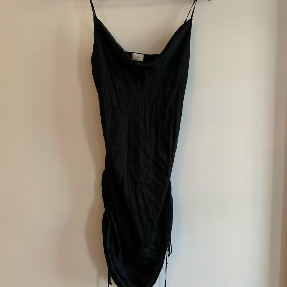 Slinky, satin LBD from Aritzia - worn twice!